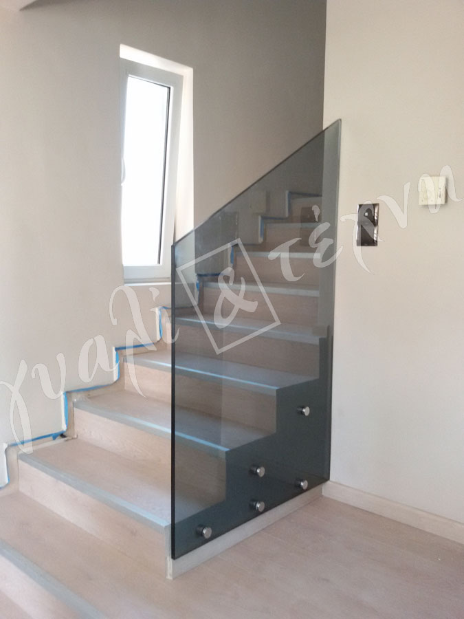 ΓΥΑΛΙΝΑ ΚΑΓΚΕΛΑ Γυάλινα κάγκελα,Χανιά,Κρήτη Ελλάδα,Γυάλινο κάγκελο στηθαία..