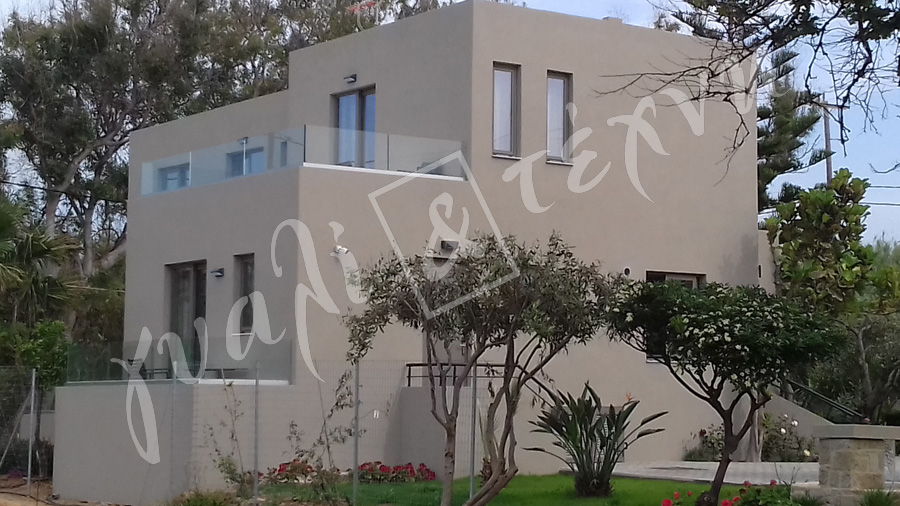 ΓΥΑΛΙΝΑ ΚΑΓΚΕΛΑ Γυάλινα κάγκελα,Χανιά,Κρήτη Ελλάδα,Γυάλινο κάγκελο στηθαία..