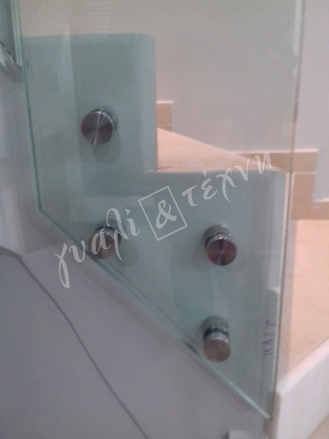 ΓΥΑΛΙΝΑ ΚΑΓΚΕΛΑ Γυάλινα κάγκελα,Χανιά,Κρήτη Ελλάδα,Γυάλινο κάγκελο στηθαία..