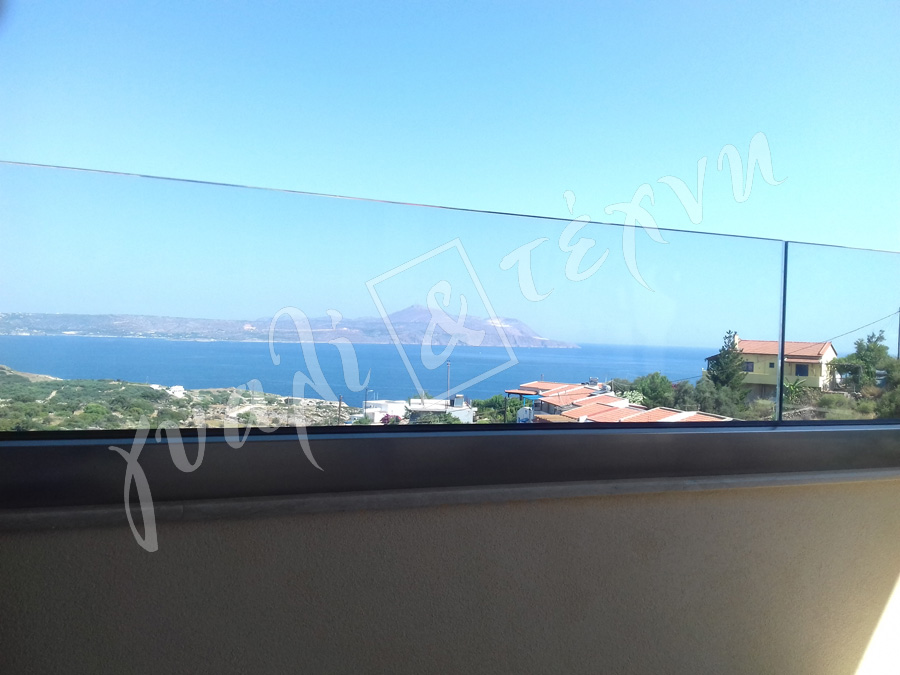 ΓΥΑΛΙΝΑ ΚΑΓΚΕΛΑ Γυάλινα κάγκελα,Χανιά,Κρήτη Ελλάδα,Γυάλινο κάγκελο στηθαία..