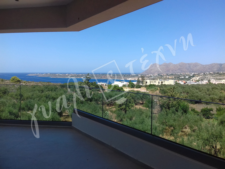 ΓΥΑΛΙΝΑ ΚΑΓΚΕΛΑ Γυάλινα κάγκελα,Χανιά,Κρήτη Ελλάδα,Γυάλινο κάγκελο στηθαία..