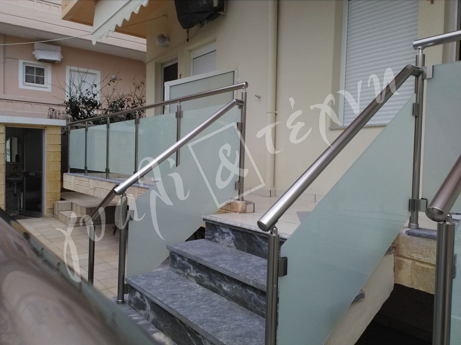 ΓΥΑΛΙΝΑ ΚΑΓΚΕΛΑ Γυάλινα κάγκελα,Χανιά,Κρήτη Ελλάδα,Γυάλινο κάγκελο στηθαία..