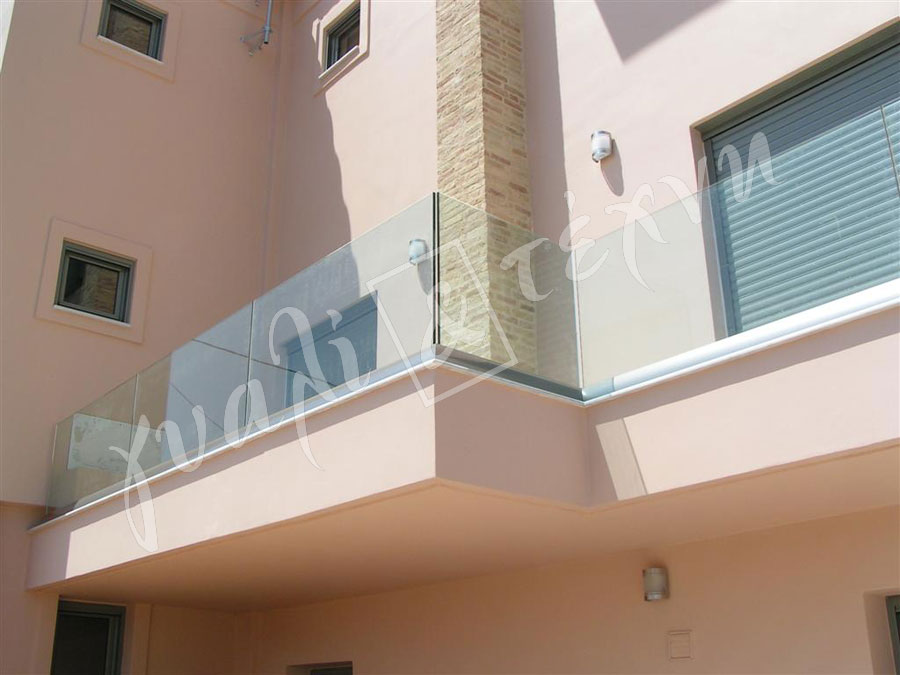 ΓΥΑΛΙΝΑ ΚΑΓΚΕΛΑ Γυάλινα κάγκελα,Χανιά,Κρήτη Ελλάδα,Γυάλινο κάγκελο στηθαία..