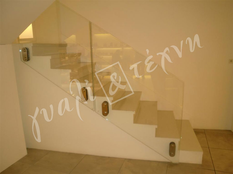 ΓΥΑΛΙΝΑ ΚΑΓΚΕΛΑ Γυάλινα κάγκελα,Χανιά,Κρήτη Ελλάδα,Γυάλινο κάγκελο στηθαία..