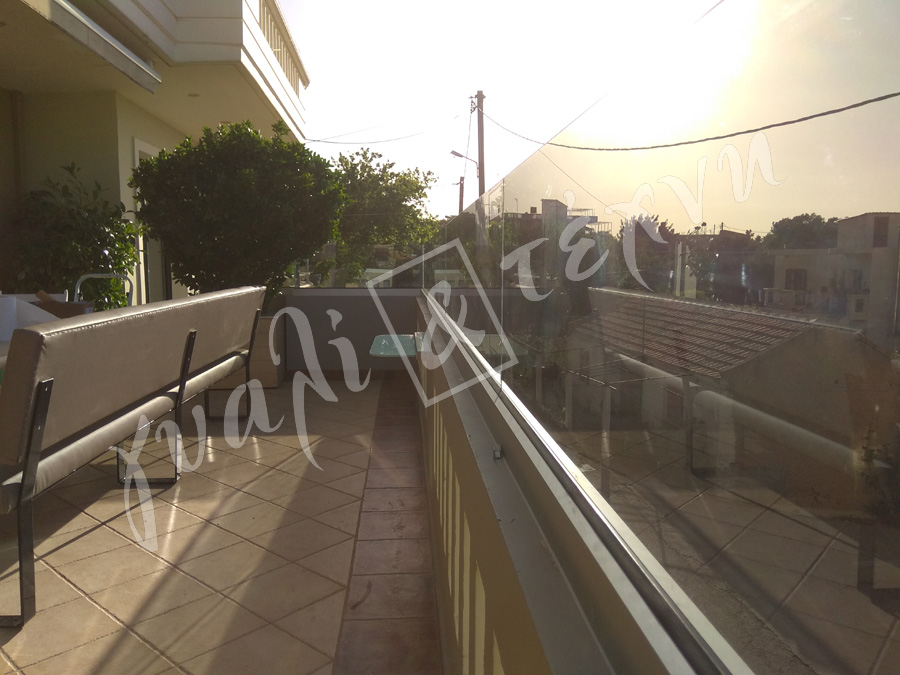 ΓΥΑΛΙΝΑ ΚΑΓΚΕΛΑ Γυάλινα κάγκελα,Χανιά,Κρήτη Ελλάδα,Γυάλινο κάγκελο στηθαία..