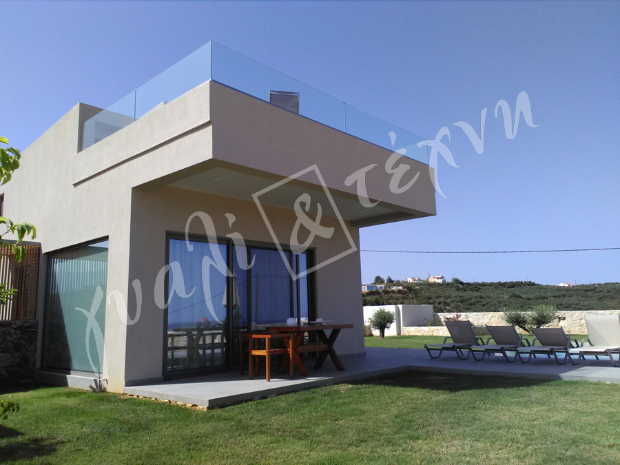 ΓΥΑΛΙΝΑ ΚΑΓΚΕΛΑ Γυάλινα κάγκελα,Χανιά,Κρήτη Ελλάδα,Γυάλινο κάγκελο στηθαία..