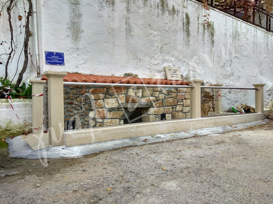 ΓΥΑΛΙΝΑ ΚΑΓΚΕΛΑ Γυάλινα κάγκελα,Χανιά,Κρήτη Ελλάδα,Γυάλινο κάγκελο στηθαία..