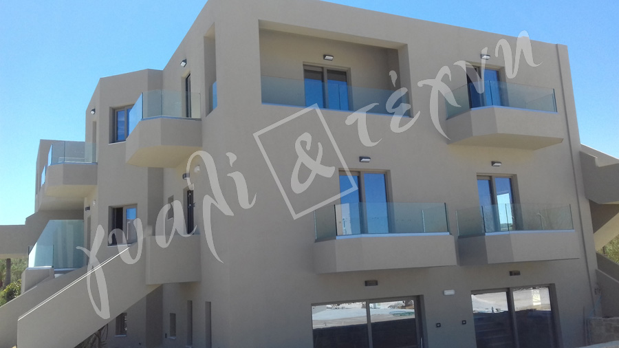 ΓΥΑΛΙΝΑ ΚΑΓΚΕΛΑ Γυάλινα κάγκελα,Χανιά,Κρήτη Ελλάδα,Γυάλινο κάγκελο στηθαία..